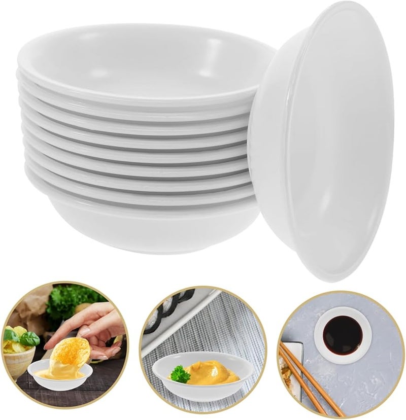 White Sauce Dishes Small Condiment Trays 30pcs for Dipping Appetizers Home Restaurant - Image 4